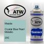 Preview: Mazda, Crystal Blue Pearl Metallic, 23C: 400ml Sprühdose, von ATW Autoteile West.